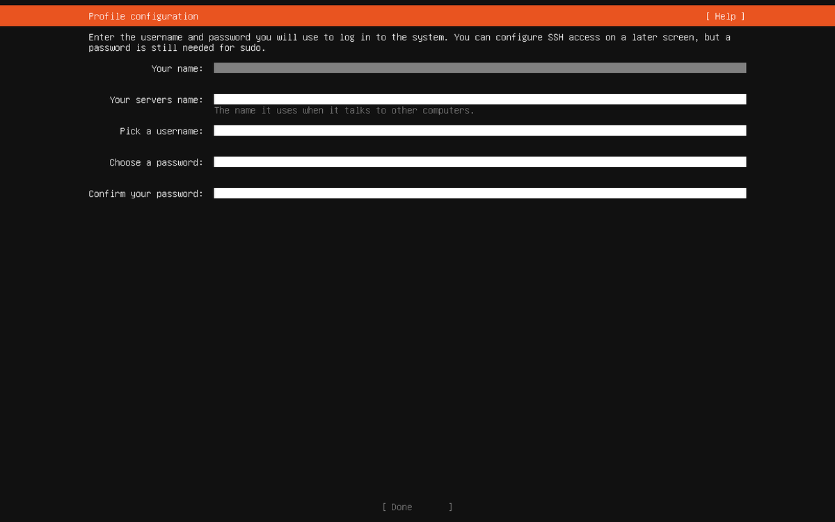 AlgaPSA appliance installer profile configuration screen for the host account