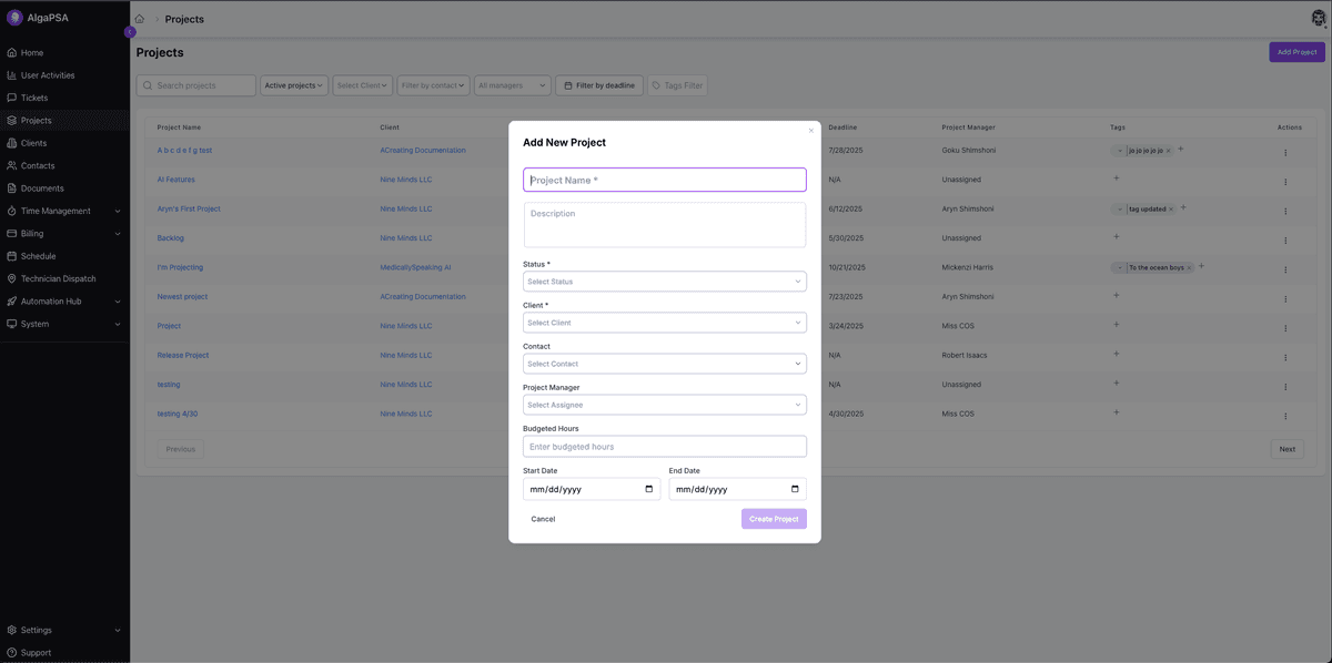Project Management Tools