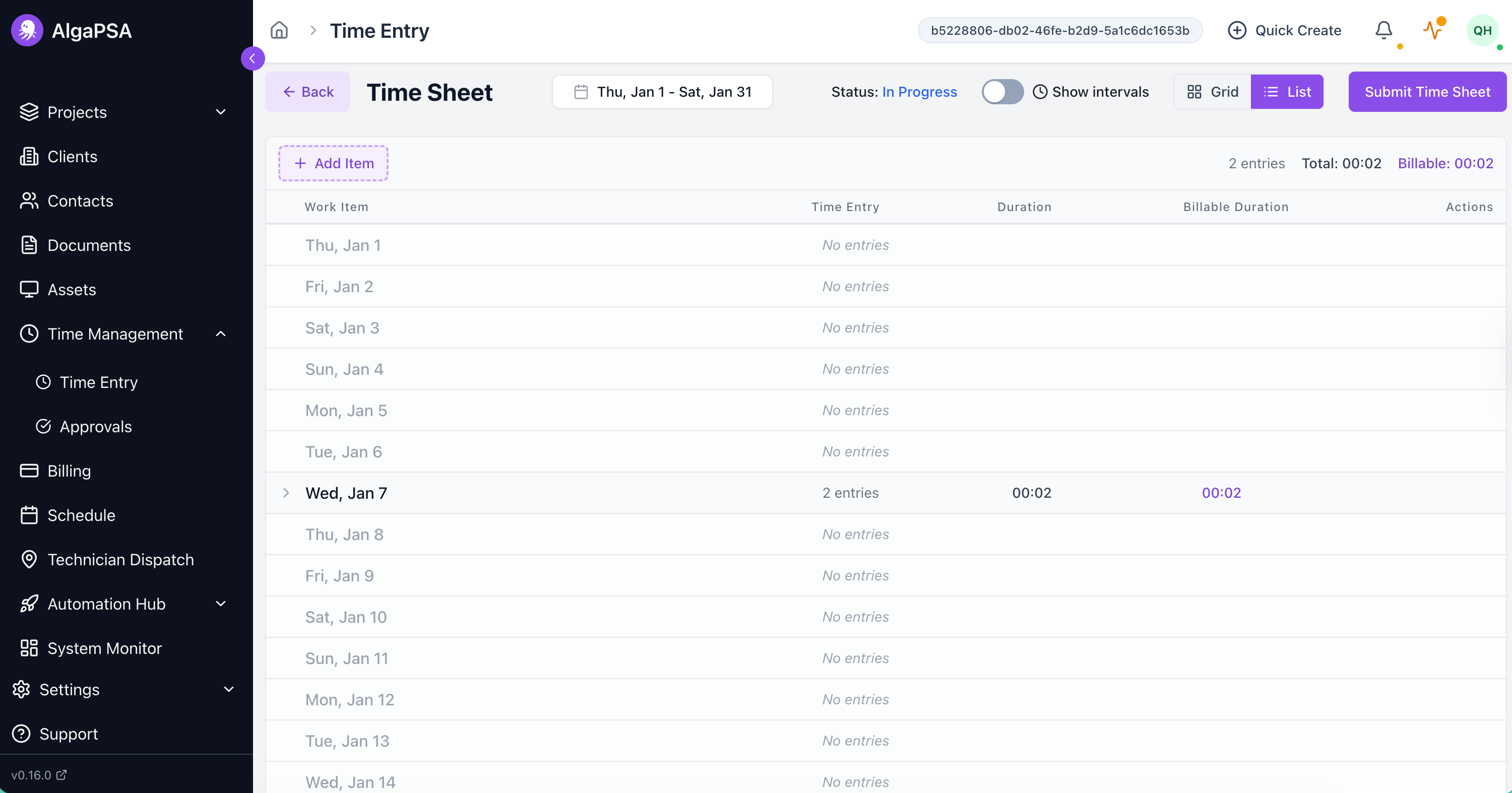 time sheet billable time