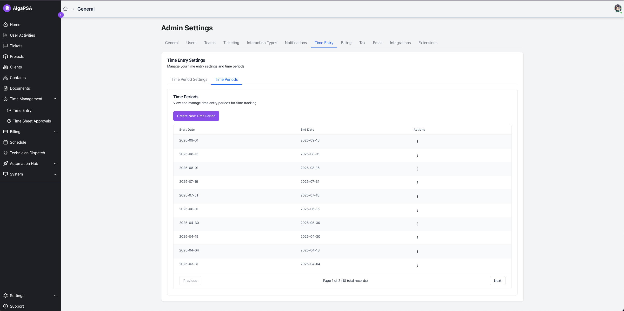 Time Entry & Time Tracking